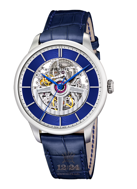 Perrelet First Class Watch A1091/3 42 mm Stainless steel Case Dark blue Dial
