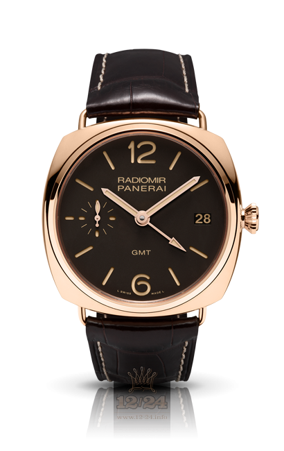 Panerai Radiomir Watch PAM00421 47 mm Red gold Case Brown (chocolate) Dial