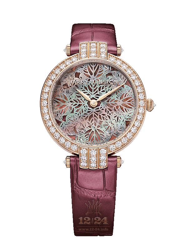 Harry Winston The Premier Collection Watch PRNAHM36RR014 36 mm Pink gold Case Brown (chocolate) Dial