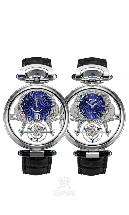 Bovet Fleurier Grandes Complications Watch AIVI016 44 mm White gold Case Dark blue Dial