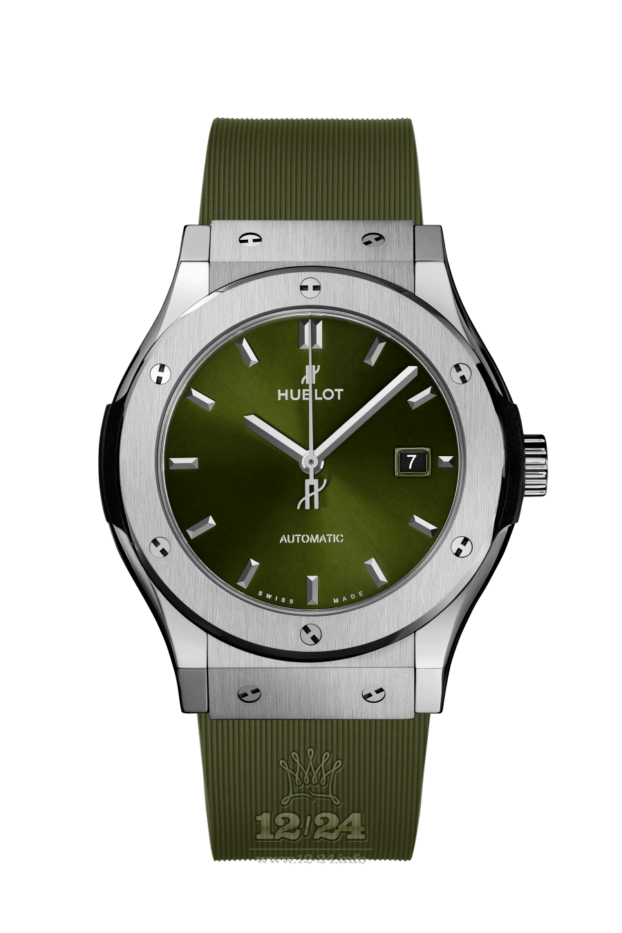 Hublot Classic Fusion Watch 542.NX.8970.RX 42 mm Titanium Case Green Dial