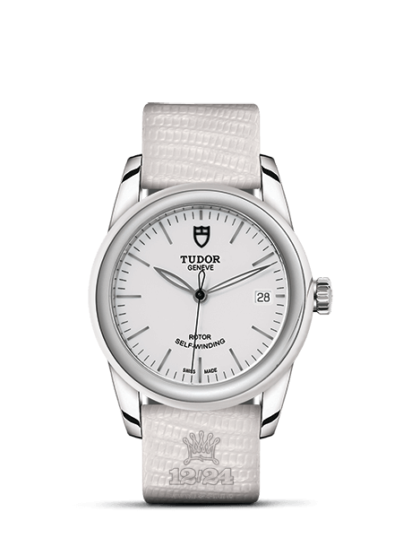 Tudor Glamour Watch 55010W-0047 36 mm Stainless steel Case White Dial