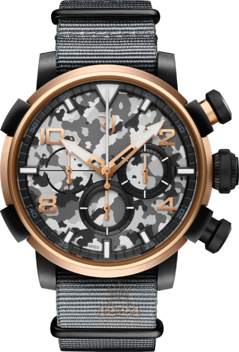 Romain Jerome Collaborations Watch RJ.P.CH.003.01 46 mm Stainless steel Red gold PVD coating Case