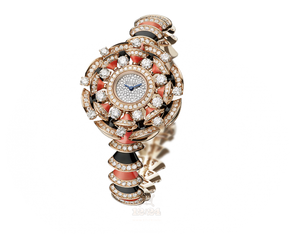 Bvlgari Divas Dream Watch 102422 DVP39D2GD2GD2CO 39 mm Pink gold Case Silver Dial