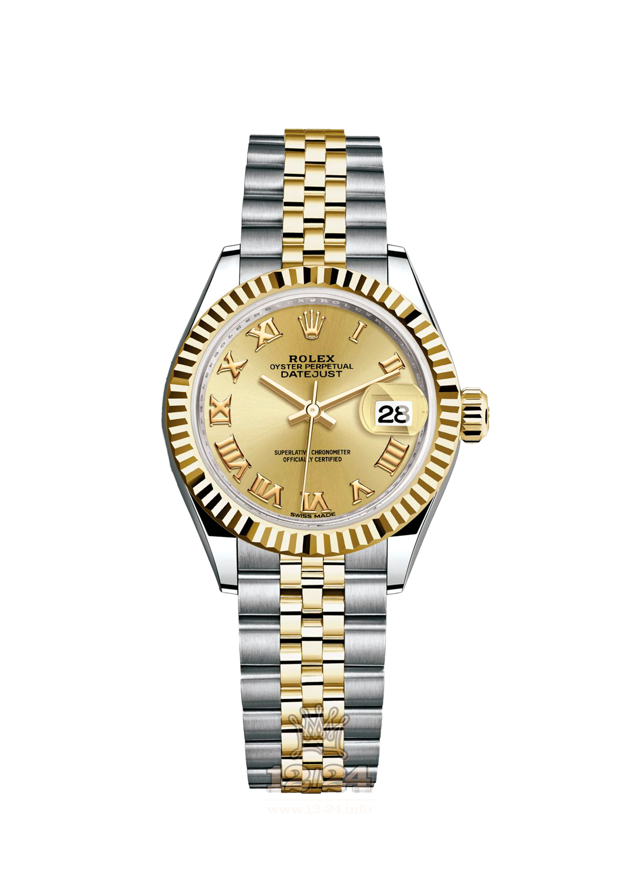 Rolex Datejust Watch 279173-0009 28 mm Steel / Yellow gold Case Golden Dial