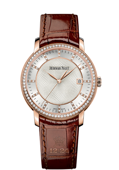 Audemars Piguet Jules Audemars Watch 15171OR.ZZ.A809CR.01 39 mm Pink gold Case White Silver Dial
