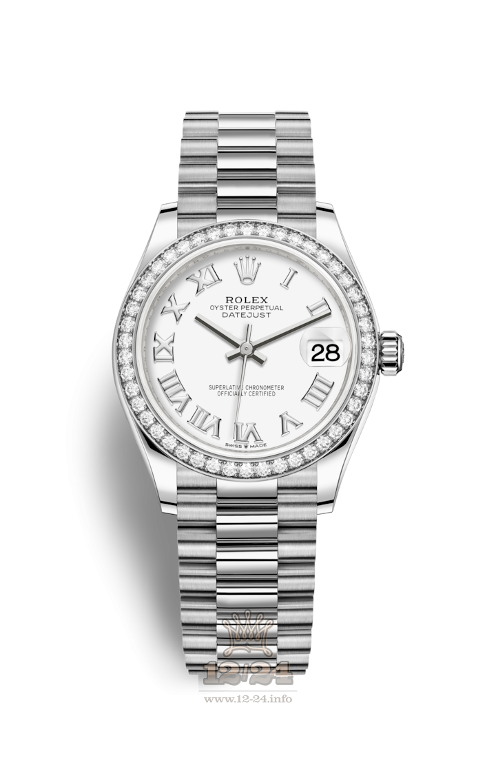 Rolex Datejust Watch 278289rbr-0007 31 mm White gold Case White Dial