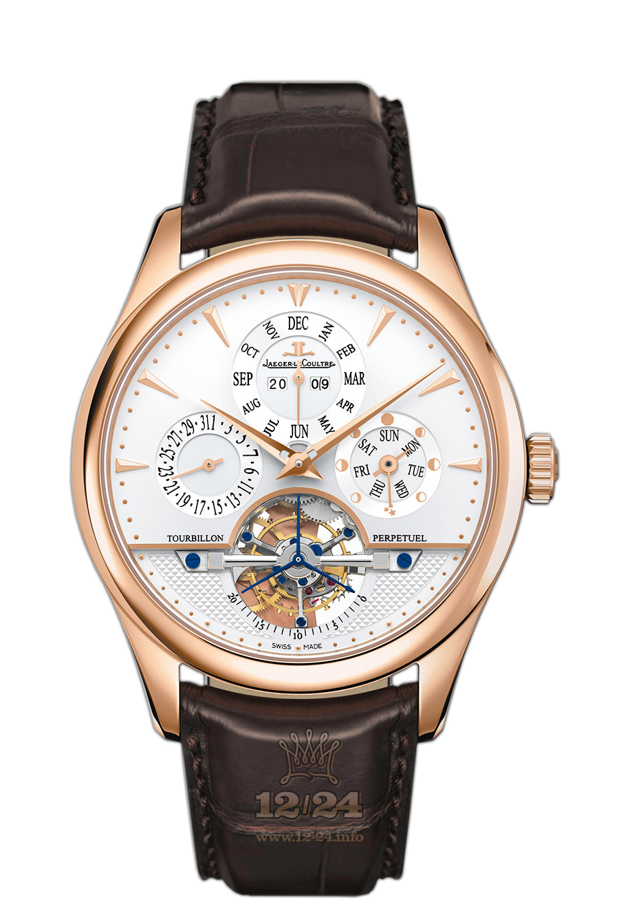 Jaeger-LeCoultre Master Watch 500242A 42 mm Pink gold Case White Dial