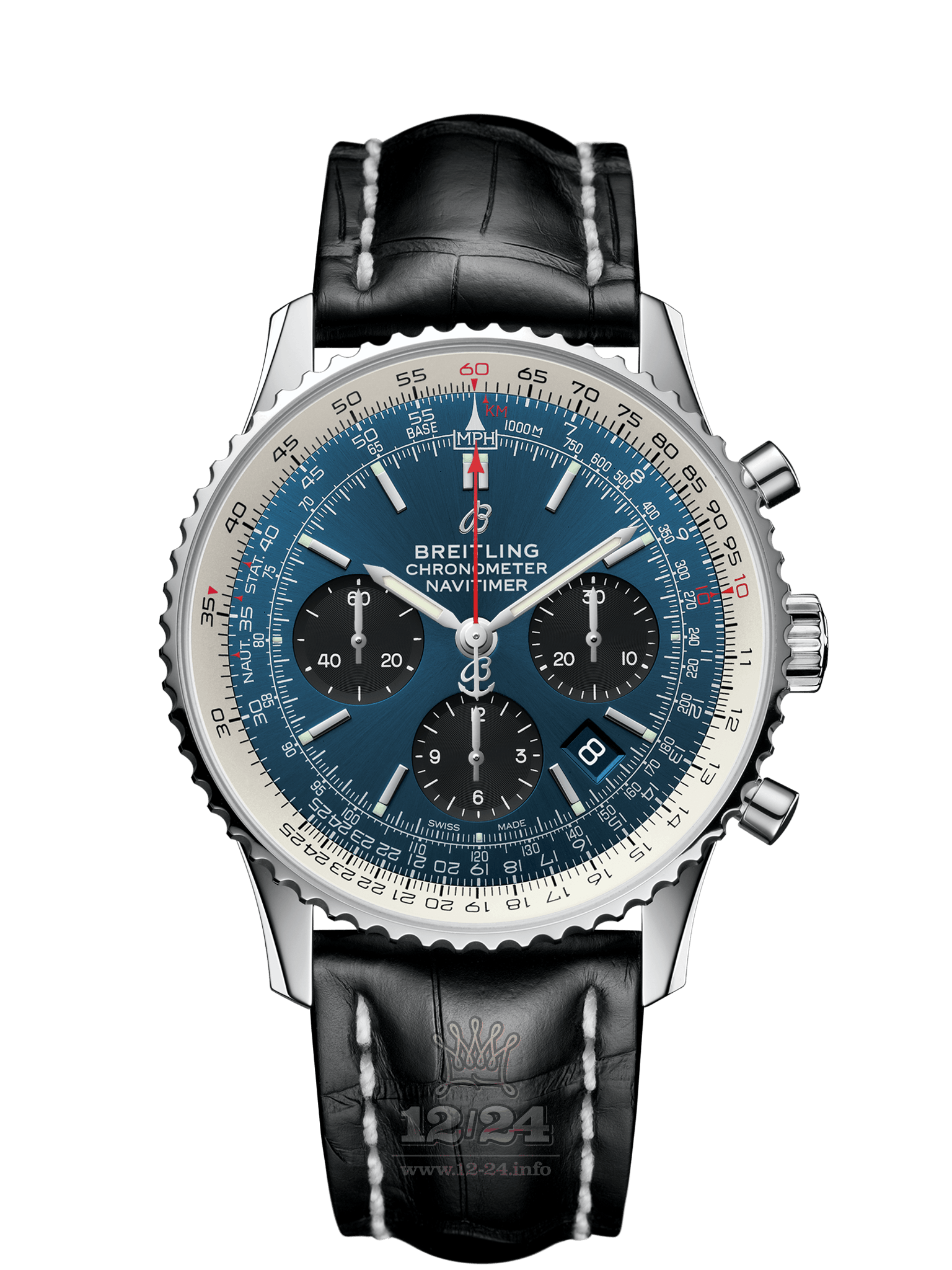 Breitling Navitimer Watch AB0121211C1P1 43 mm Stainless steel Case Dark blue Dial