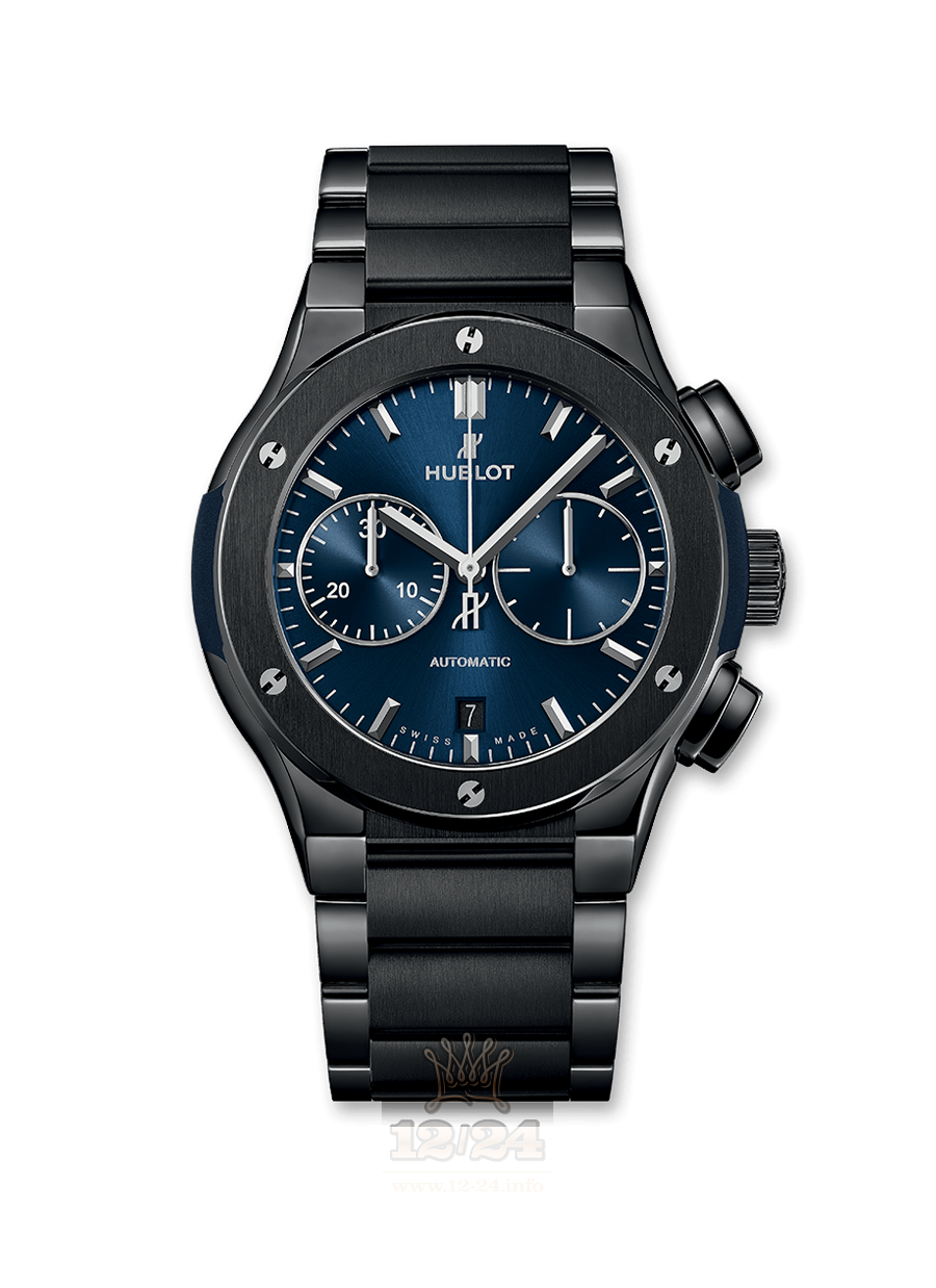 Hublot Classic Fusion Watch 520.CM.7170.CM 45 mm Titanium Case Dark blue Dial