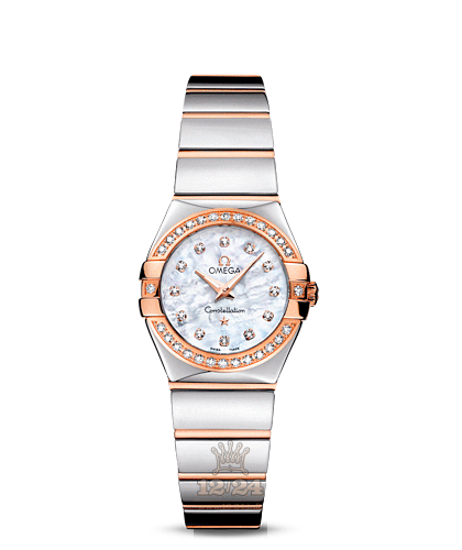 Omega Constellation Watch 123.25.24.60.55.005 24 mm Steel / Pink gold Case White Dial