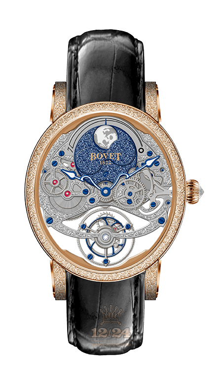 Bovet Dimier Watch R90001-C1234 41 mm Pink gold Case Silver Dark blue Dial