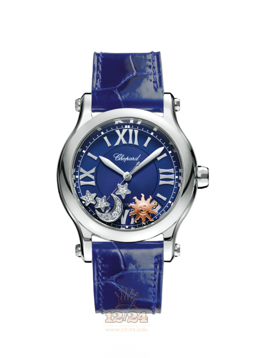 Chopard Happy Sport Watch 278559-3011 36 mm Stainless steel Case Dark blue Dial