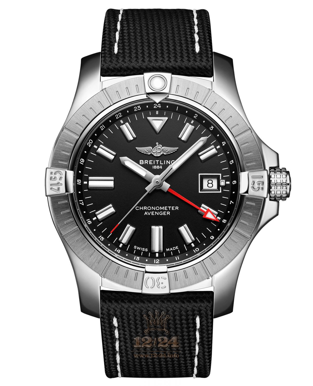 Breitling Avenger Watch A32397101B1X2 43 mm Stainless steel Case Black Dial