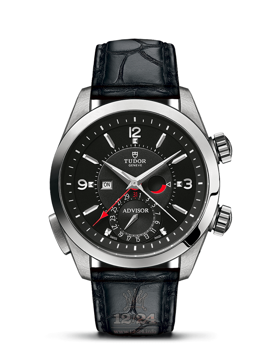 Tudor Advisor Watch M79620TN-0006 42 mm Stainless steel Titanium Case Black Dial
