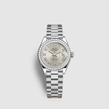 Rolex Lady-Datejust Watch 279139rbr-0007 28 mm White gold Case Silver Dial