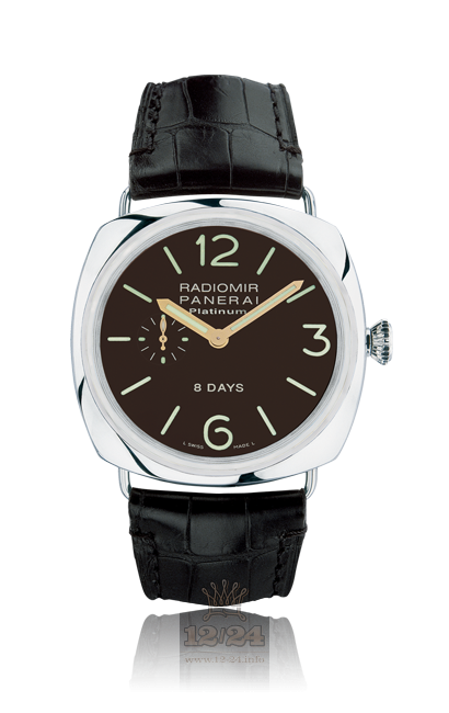 Panerai 2004 Watch PAM00198 45 mm Platinum Case Brown (chocolate) Dial