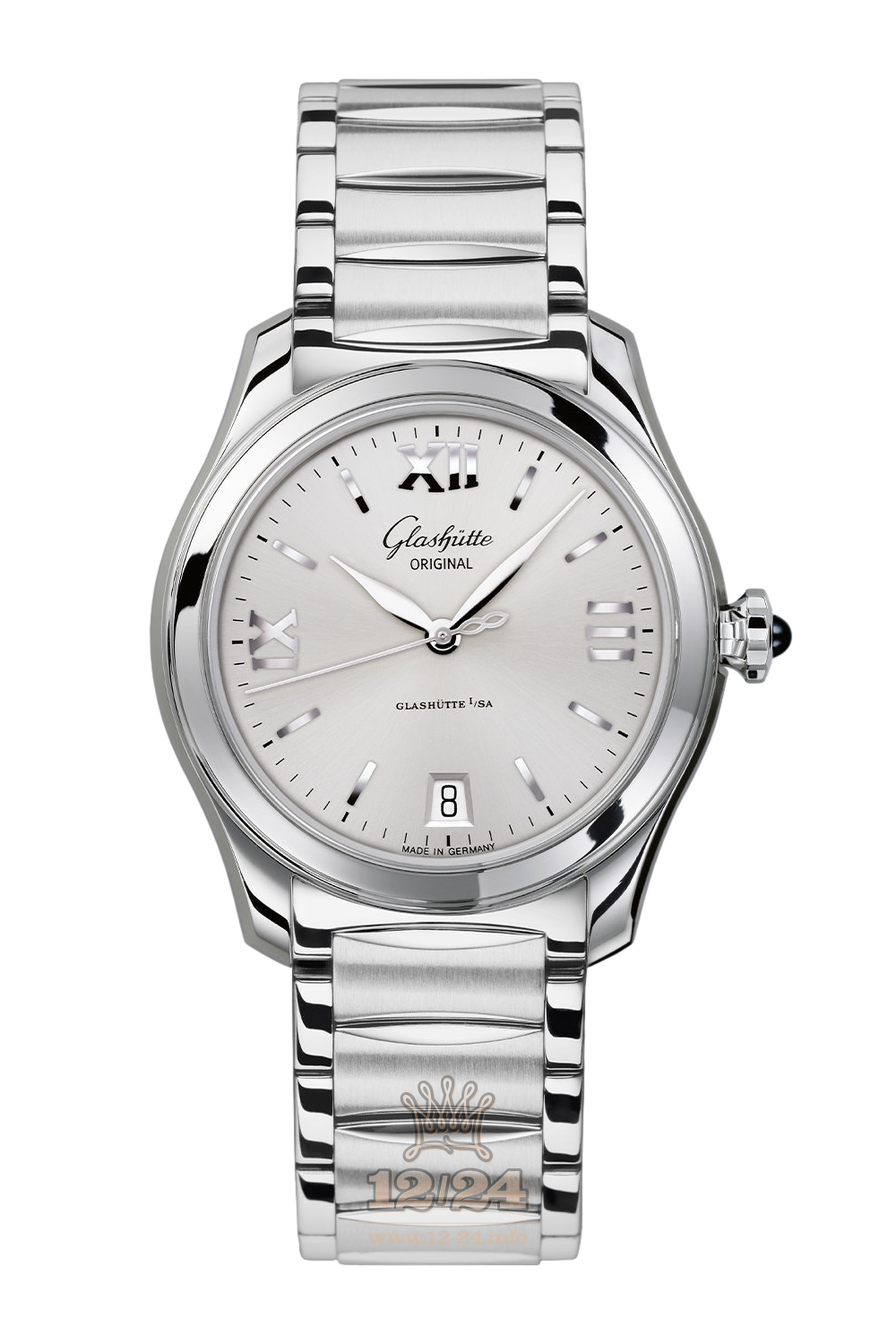 Glashutte Ladies Watch 1-39-22-02-02-34 36 mm Stainless steel Case Silver Dial
