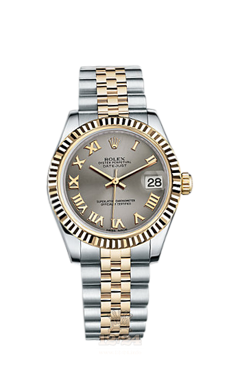 Rolex Lady-Datejust Watch 178273-0089 31 mm Steel / Yellow gold Case Gray Dial