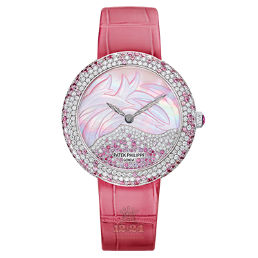 Patek Philippe Calatrava Watch 4899-900G-001 36 mm White gold Case Pink Dial