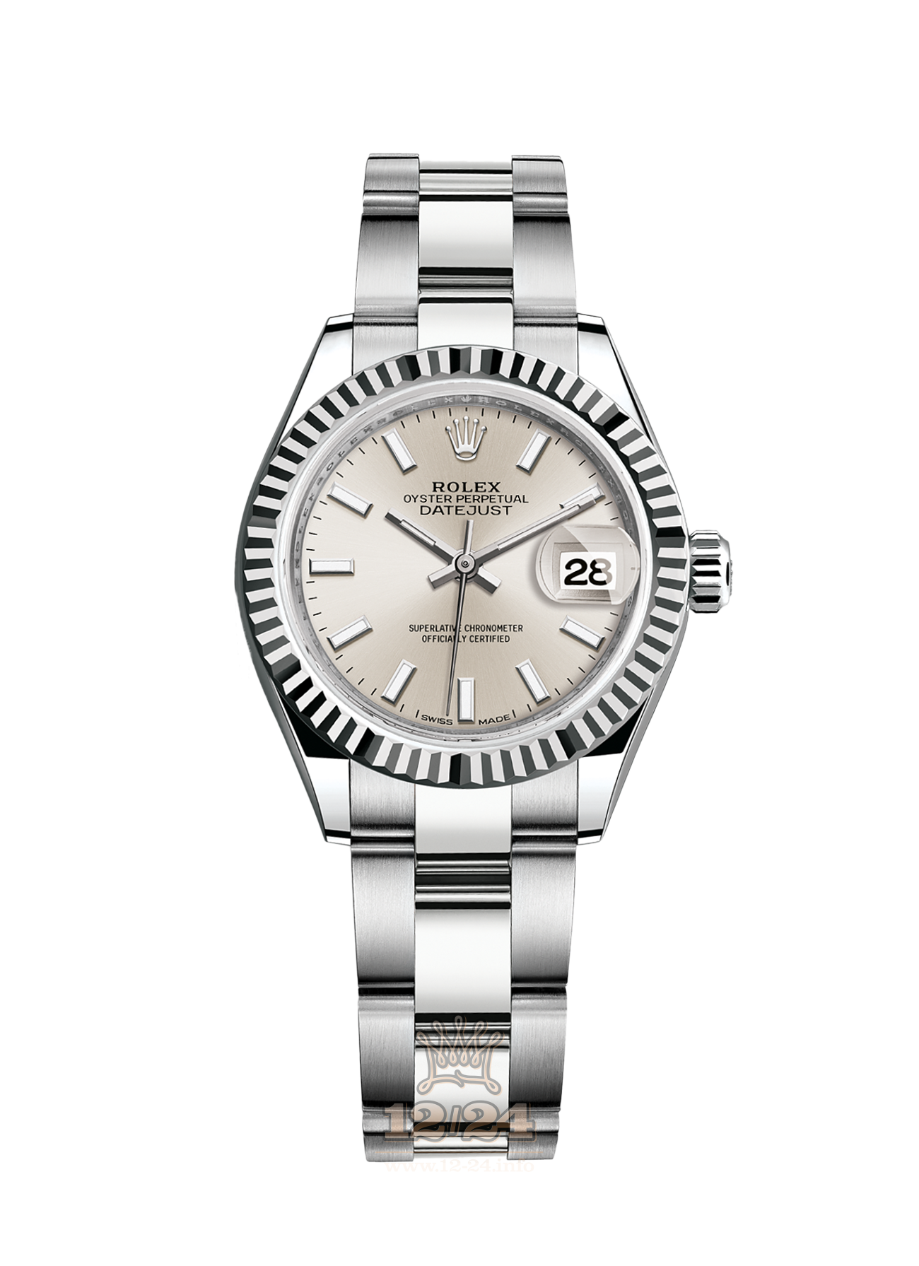 Rolex Datejust Watch 279174-0006 28 mm Steel / White gold Case Silver Beige Dial