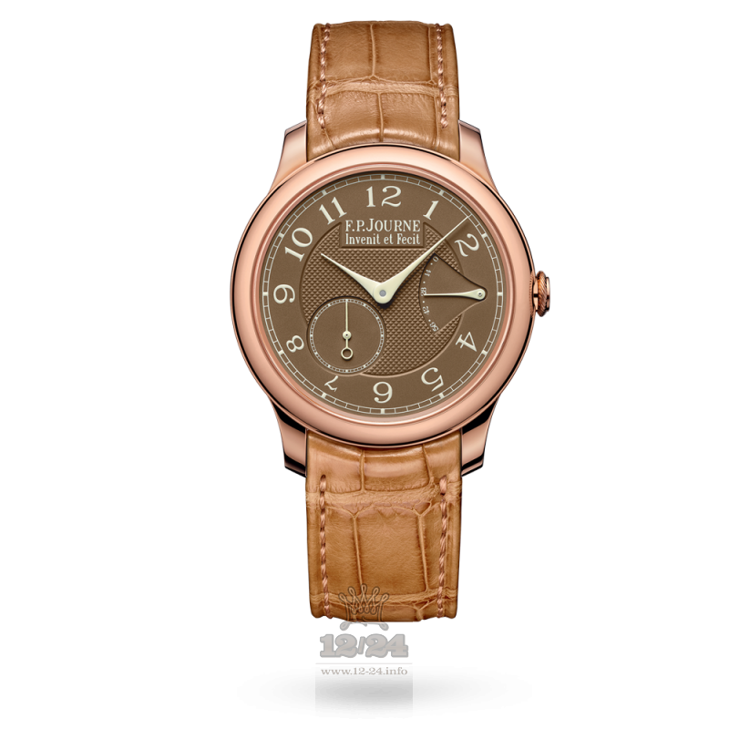 F.P.Journe Classique Watch chronometre souverain havana rg 40 mm Pink gold Case Brown (chocolate) Dial