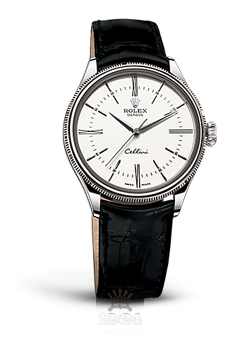 Rolex Cellini Time Watch 50509-0007 39 mm White gold Case White Dial
