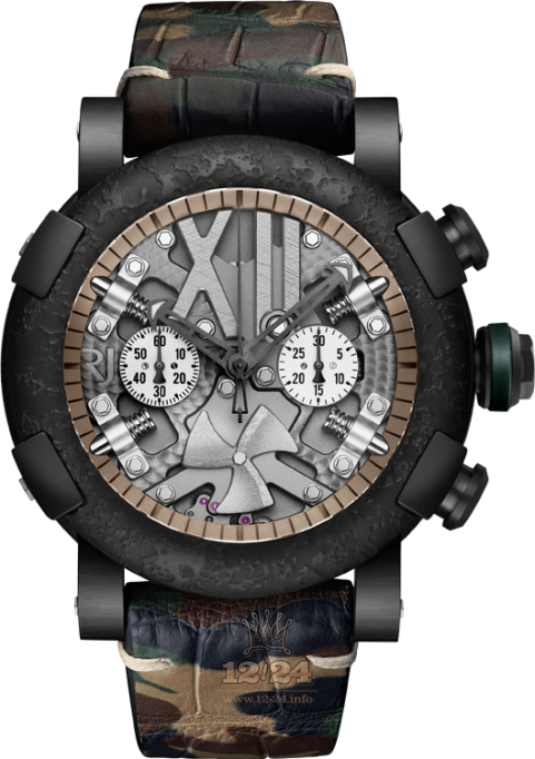 Romain Jerome Sea Watch RJ.T.CH.SP.006.01 50 mm Stainless steel PVD coating Case Gray Dial