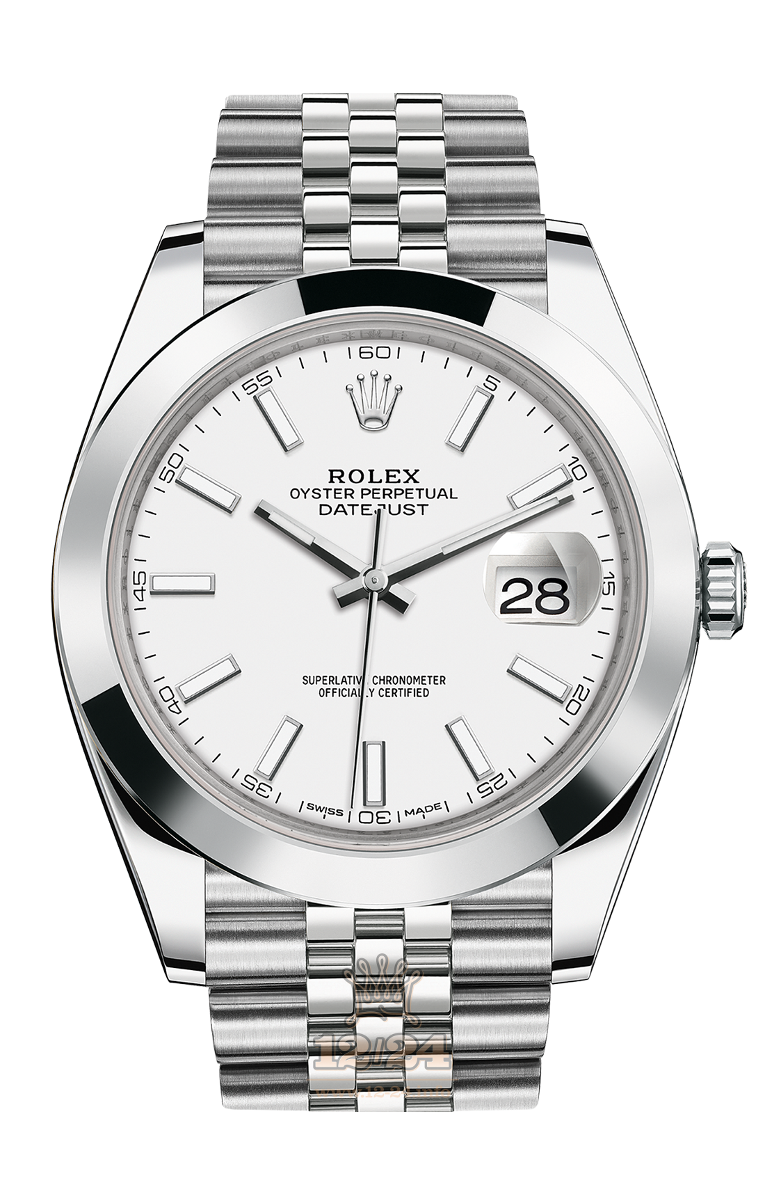 Rolex Datejust Watch 126300-0006 41 mm Stainless steel Case White Dial