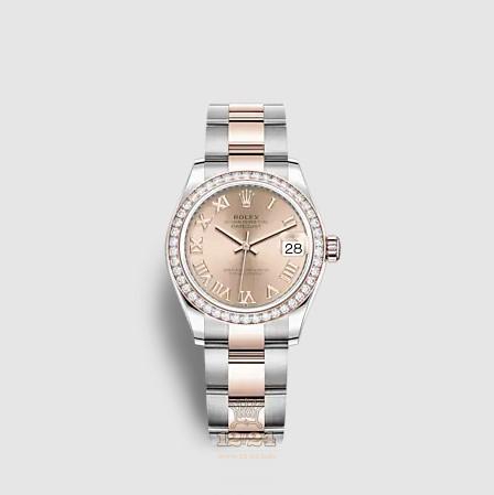Rolex Datejust Watch 278381rbr-0001 31 mm Stainless steel Pink gold Case Pink Dial