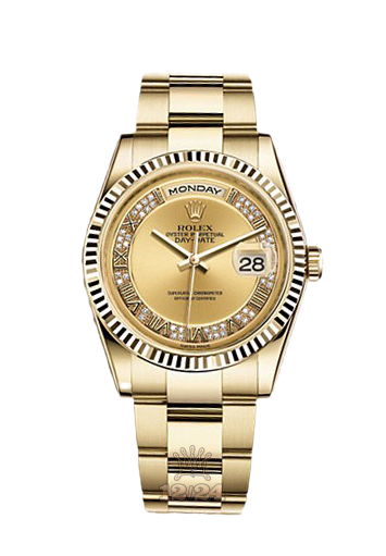 Rolex Day-Date Watch 118238-0181 36 mm Yellow gold Case Golden Dial