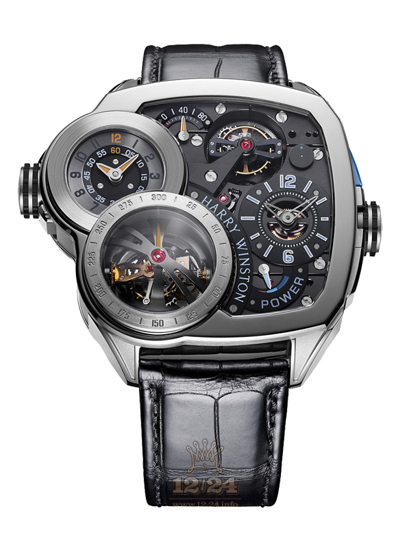 Harry Winston Histoire de Tourbillon Watch HCOMTT55WW001 55 mm White gold Case Black Dial