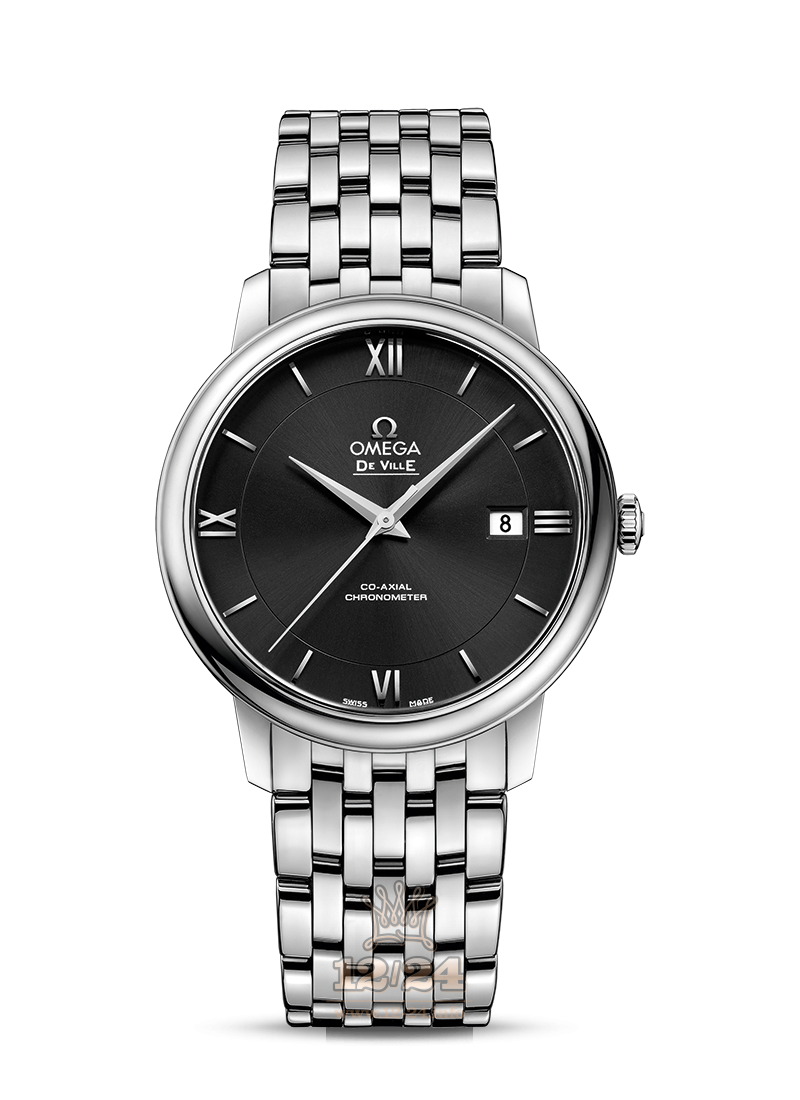 Omega Prestige Watch 424.10.40.20.02.002 40 mm Stainless steel Case Black Dial