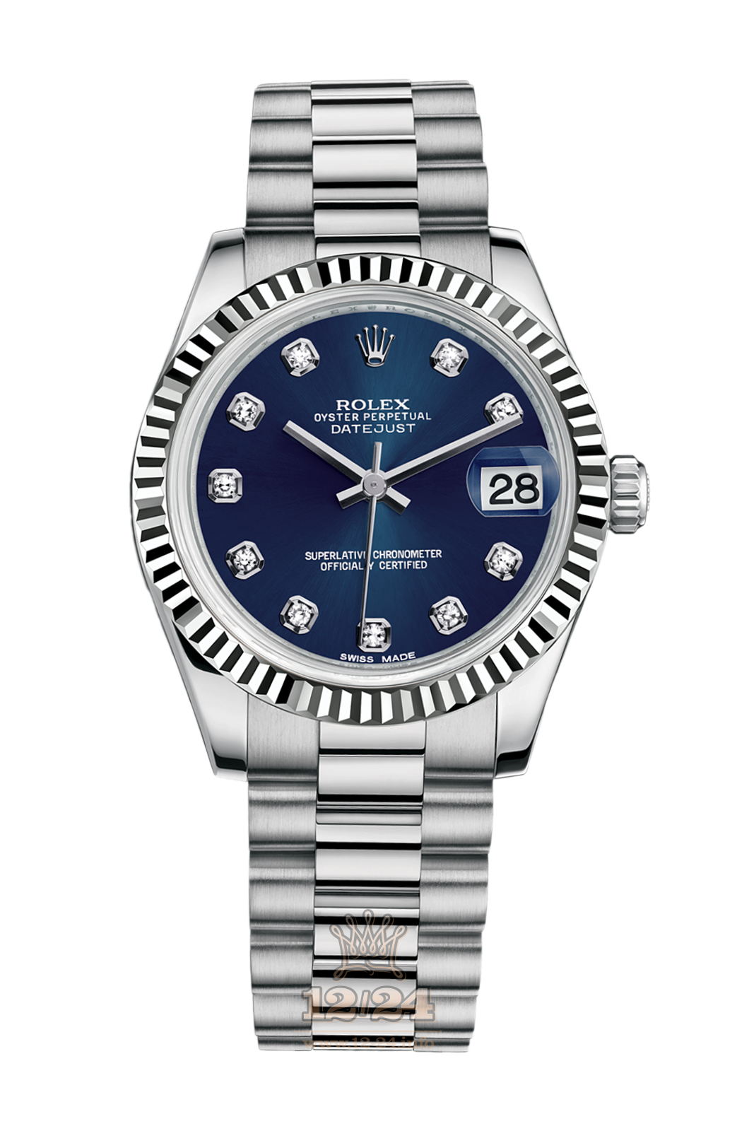 Rolex Lady-Datejust Watch 178279-0033 31 mm White gold Case Dark blue Dial
