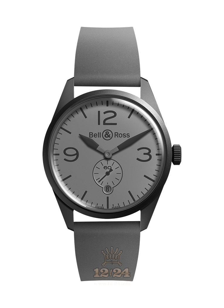 Bell & Ross Vintage Watch BRV123-COMMANDO 41 mm Stainless steel PVD coating Case Gray Dial
