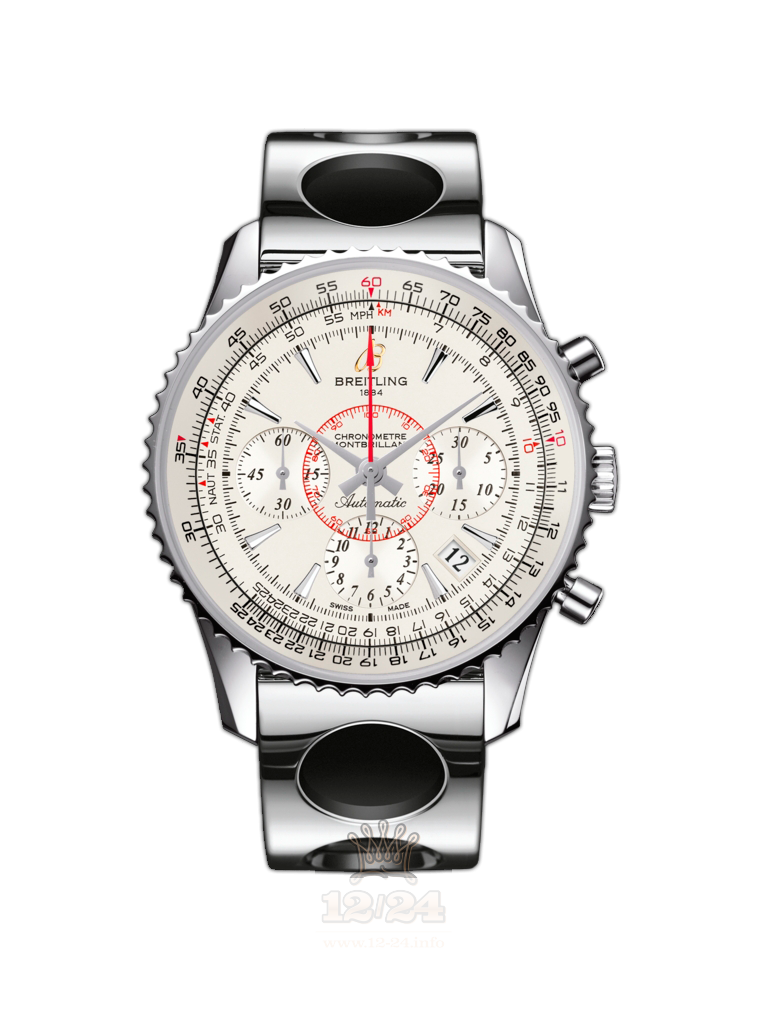 Breitling Montbrillant Watch AB013012/G709/223A 40 mm Stainless steel Case Silver Dial
