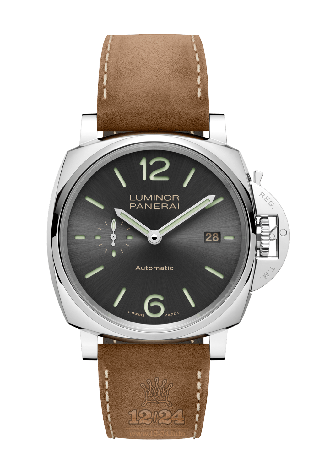 Panerai Luminor Due Watch PAM00904 42 mm Stainless steel Case Gray Dial