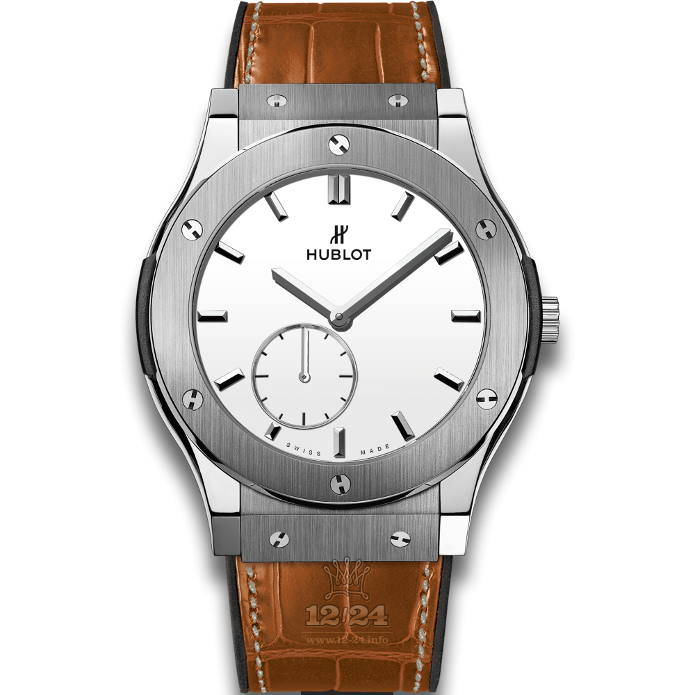 Hublot Classic Fusion Watch 515.NX.2210.LR 45 mm Titanium Case White Dial
