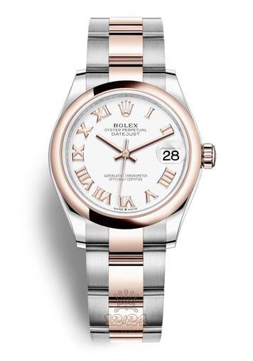 Rolex Datejust Watch 278241-0001 31 mm Stainless steel Pink gold Case White Dial