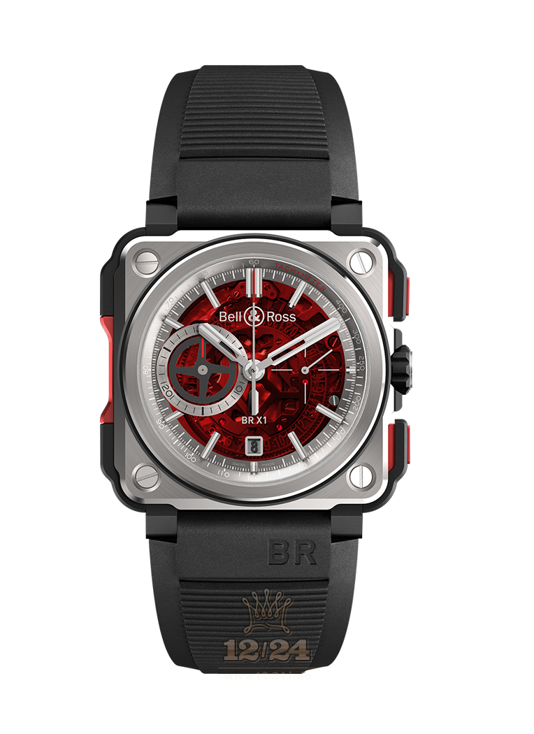Bell & Ross Instruments Watch BRX1-CE-TI-REDII 45 mm Titanium Ceramics Case Red Dial