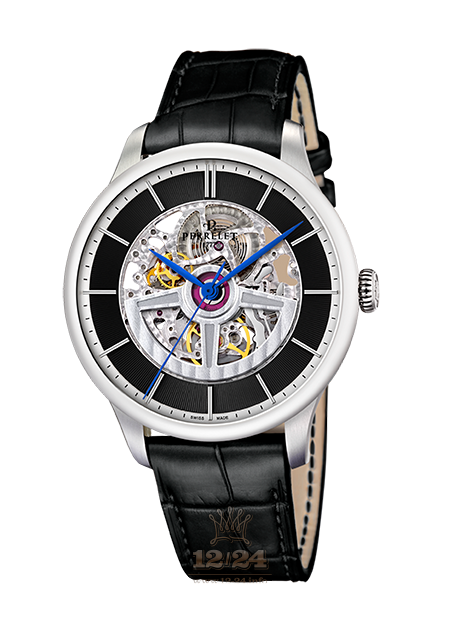 Perrelet First Class Watch A1091/2 42 mm Stainless steel Case Black Dial