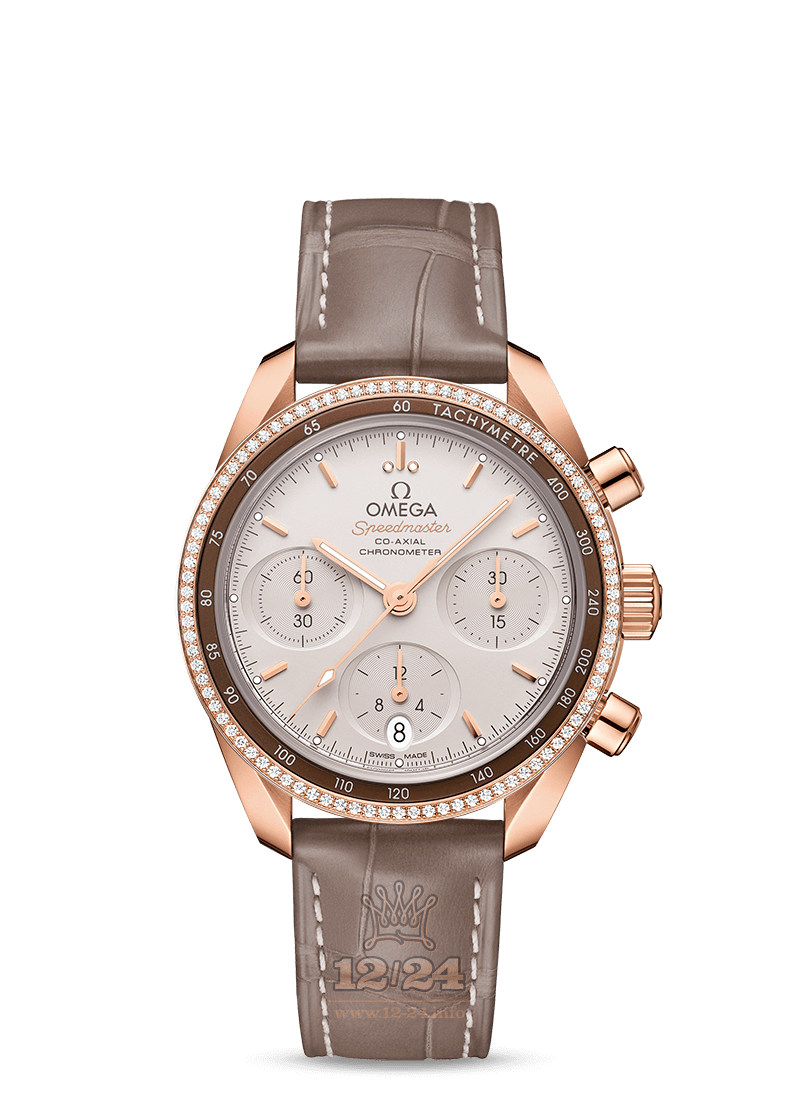 Omega Speedmaster Watch 324.68.38.50.02.003 38 mm Pink gold Case Silver Dial