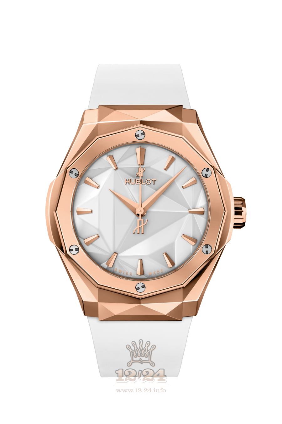 Hublot Classic Fusion Watch 550.OS.2200.RW.ORL20 40 mm Pink gold Case White Dial