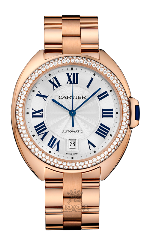 Cartier Cle de Cartier Watch WJCL0009 40 mm Pink gold Case Silver Dial