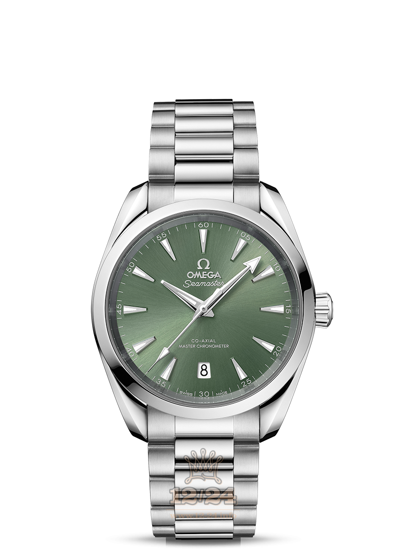Omega Seamaster Watch 220.10.38.20.10.002 38 mm Stainless steel Case Green Dial