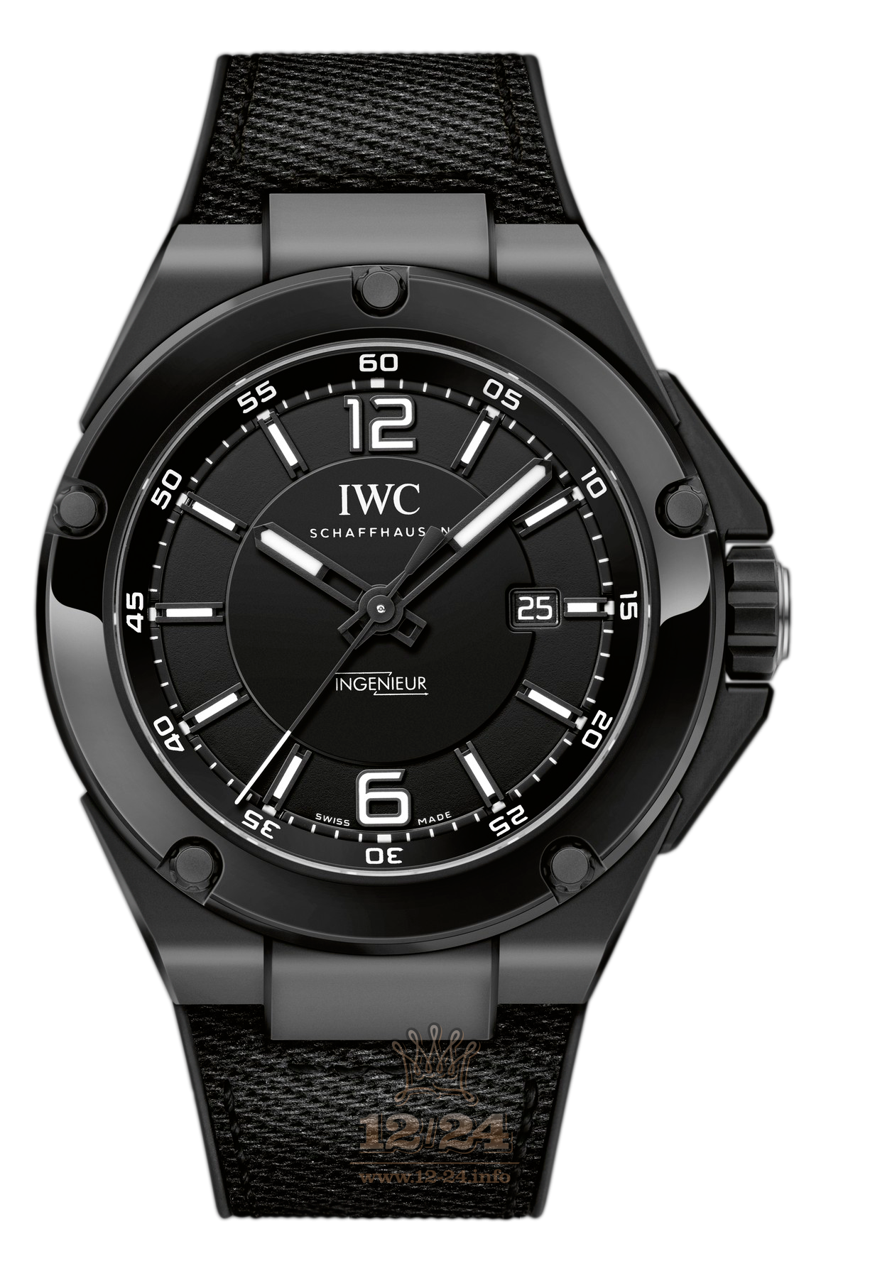 IWC Ingenieur Watch IW322503 46 mm Ceramics Case Black Dial
