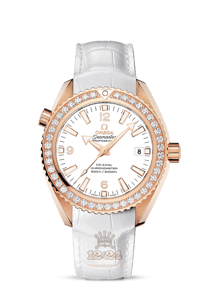 Omega Planet Ocean 600 M Watch 232.58.42.21.04.001 42 mm Pink gold Case White Dial