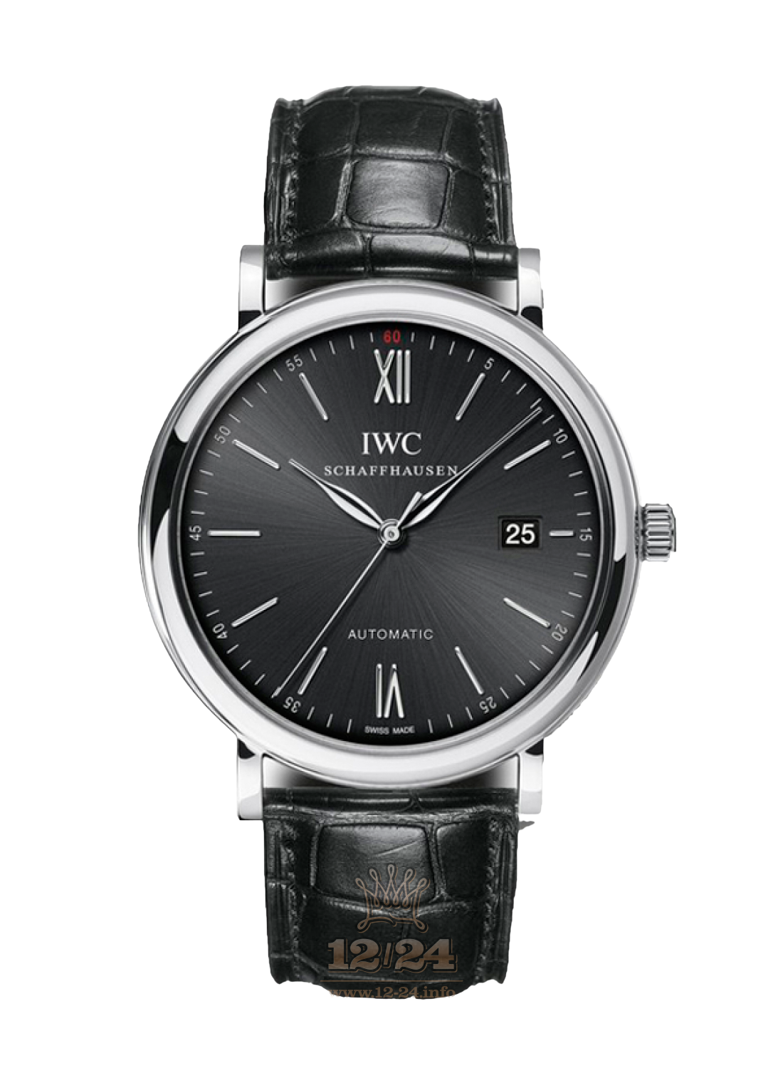 IWC Portofino Watch IW356502 40 mm Stainless steel Case Black Dial