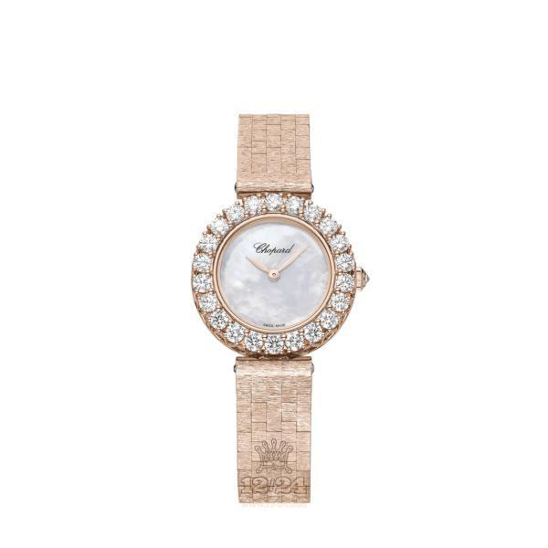 Chopard L Heure du Diamant Watch 10A178-5101 26 mm Pink gold Case White Dial
