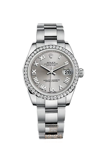 Rolex Datejust Watch 178384-0021 31 mm Steel / White gold Case Gray Dial